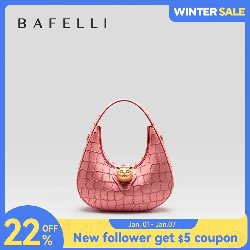 BAFELLI-Sac à bandoulière pour femme, style décontracté, marque de luxe, mode féminine, design agan, sac à main de fête, original, 2023