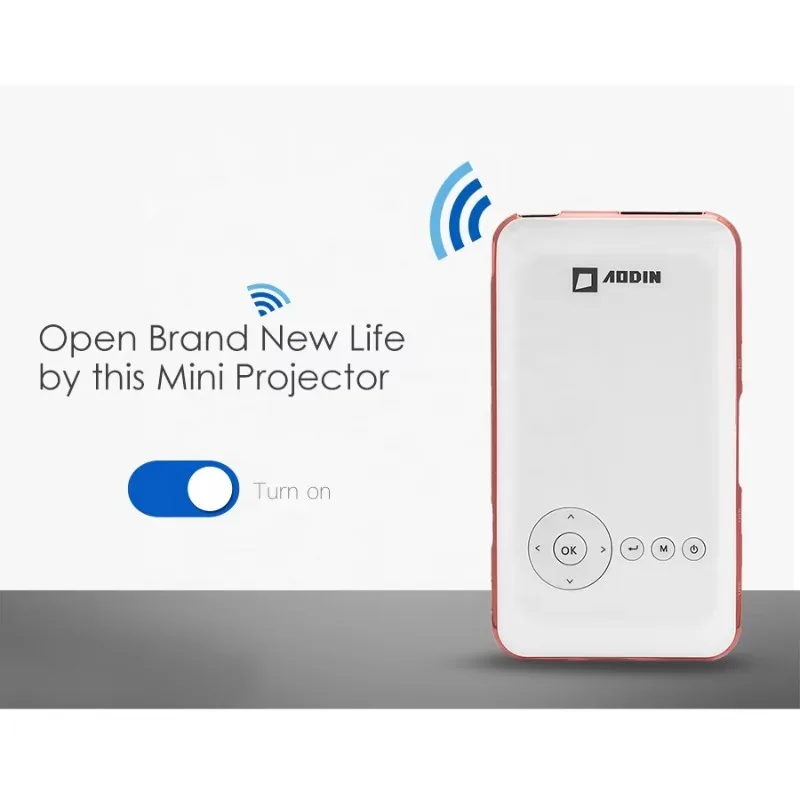 

Портативный мини-умный Android 9,0 Wi-Fi 5G DLP домашний уличный кемпинг фильм со встроенным аккумулятором проектор D047A