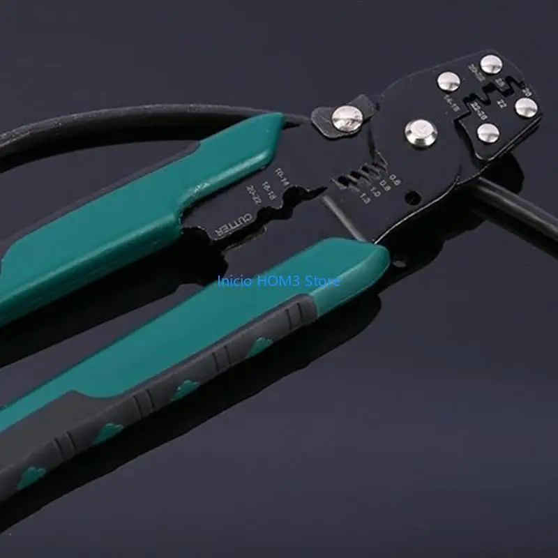 A5YD Wire Stripper & Electrical Connectors U/O Shaped Terminals Cable Cutter Crimping