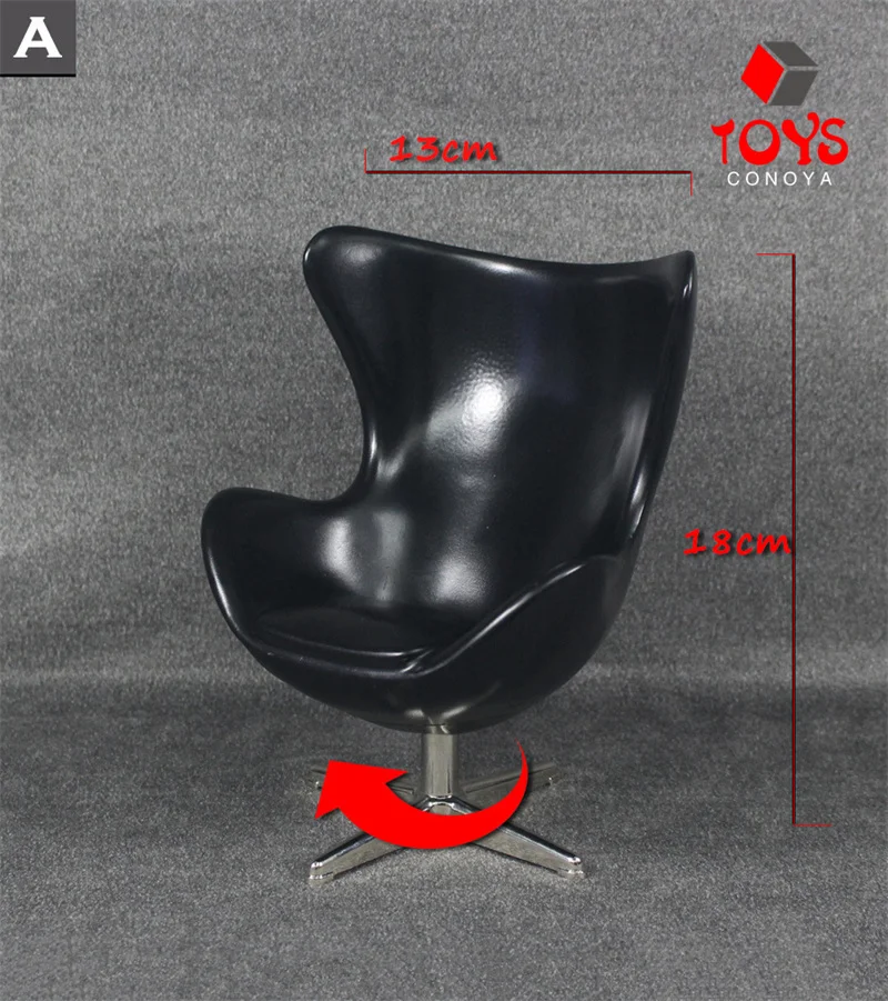 ZYTOYS ZY3008 1/6 Scale Fashion Armchair Sofa Arc-shaped Space Chair Model For 12inch Action Figure Body