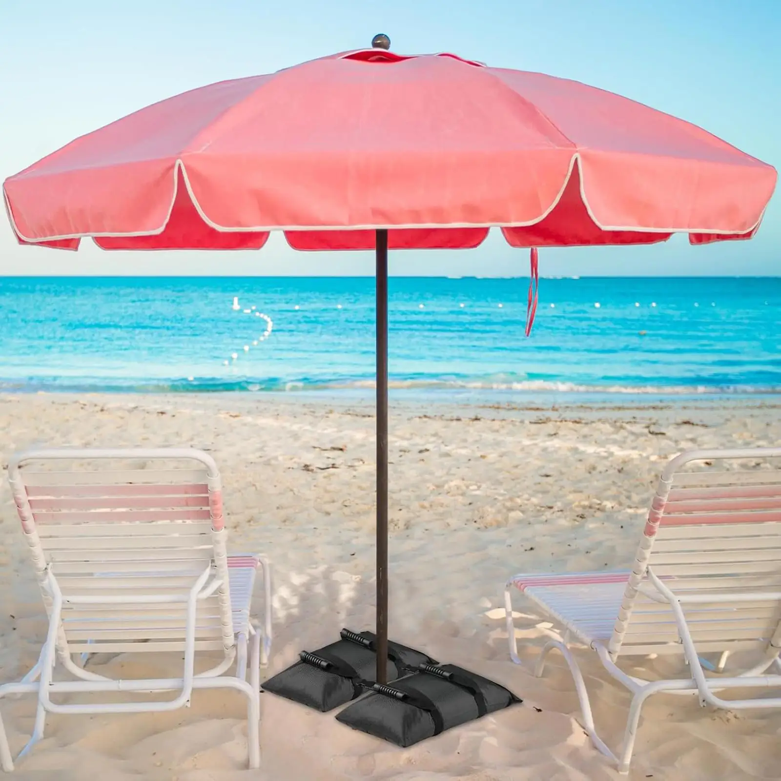 Outdoor Fillable Sand Bags Reliable Umbrella Base Weight Oxford Cloth Strong Weatherproof for Backyard Terrace