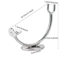 Men Shaving Brush Holder Manual Razor Stand Zinc Alloy Safety Razors Rack for Travel Home Salon Electric Razor Holder Beard Tool