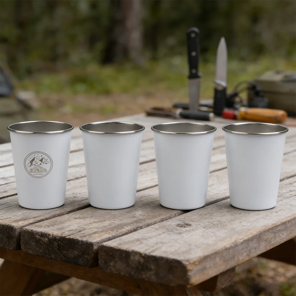 Adventure Cups Camping Drinkware Long-lasting Shine Multipurpose Use Vibrant Color Options Lightweight And Stackable