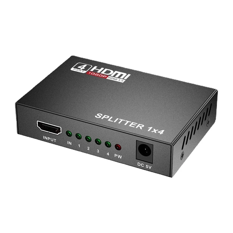 

Original HDMI distributor 1X4 high-definition audio and video distributor 1 in and 4 out HDMI screen splitter