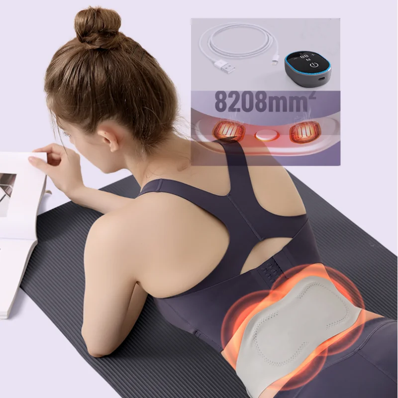 

Professional Relieve Abdominal Distension Adjustable Temperature Fit EMS Slim Belt Massager Portable Charging Lumbar Health