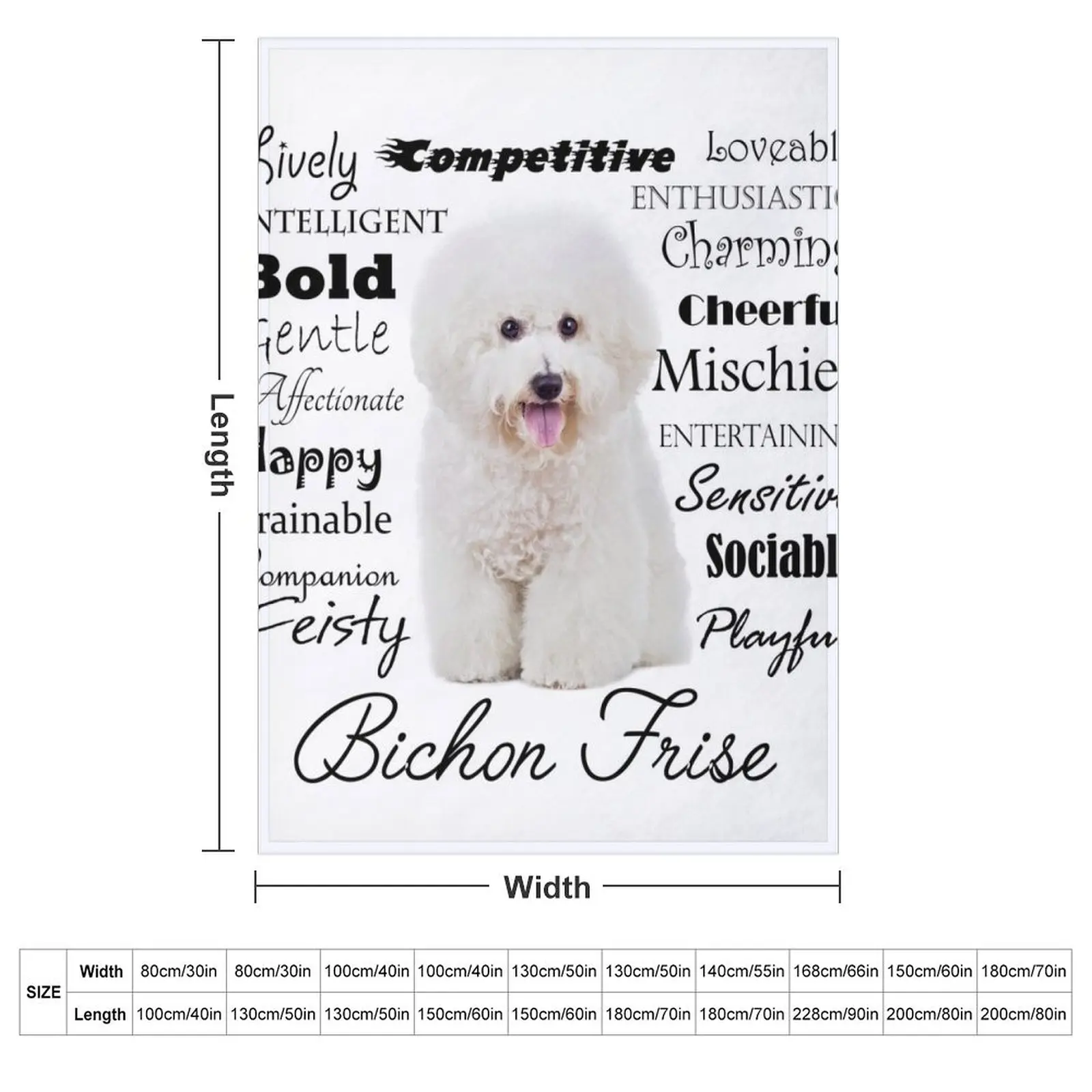 Bichon Frise Traits Throw Blanket Blankets For Baby Decorative Sofas for babies Kid'S Hairys Sleeping Bag Blankets