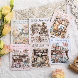 15pcs/pack Retro Sewing items Stickers PET Materials DIY Scrapbooking Materials Collage Junk Journal Decor Sticker Stationery