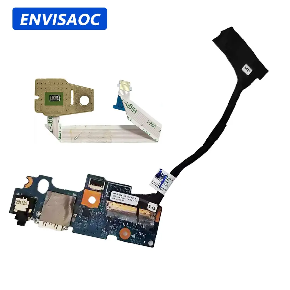 OEM For Dell Inspiron 5401 5402 5405 5408 5409 Laptop Card Reader USB Jack Audio Port I/O Switch Power Button Board Cable 03XKGT