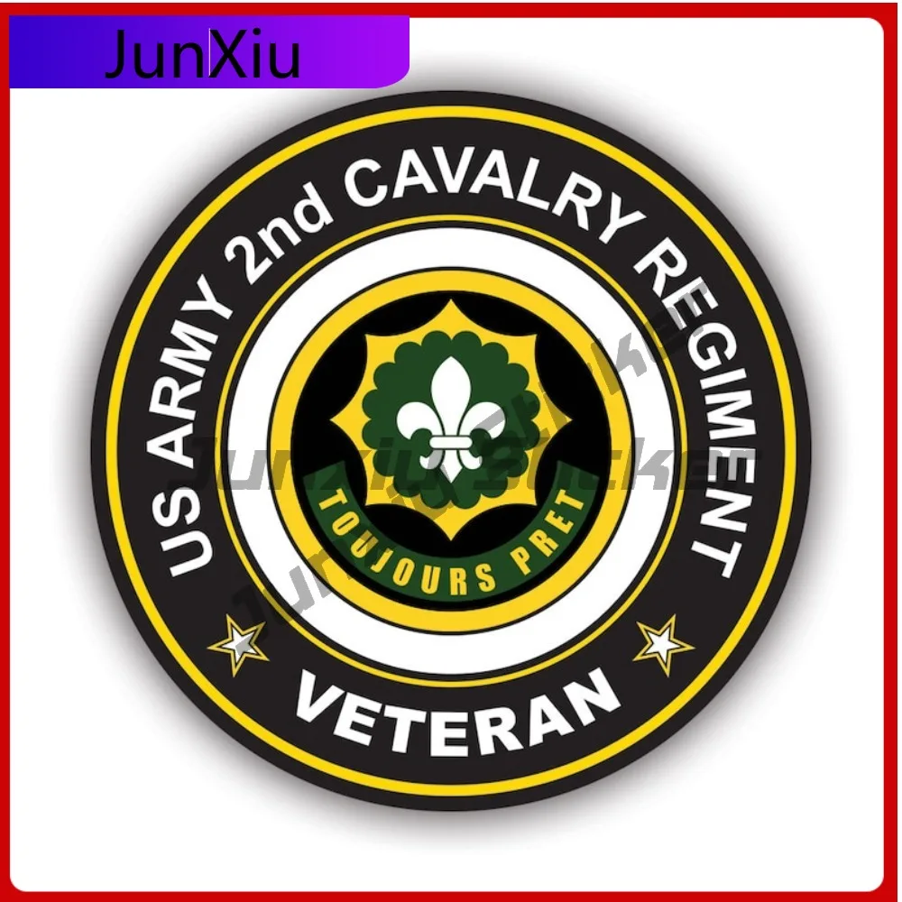 

2nd Cavalry Regiment Veteran Sticker Creative Decals 2nd Dragoons Rose Barracks Vilseck Germany Vet Veterans Auto Decor Car
