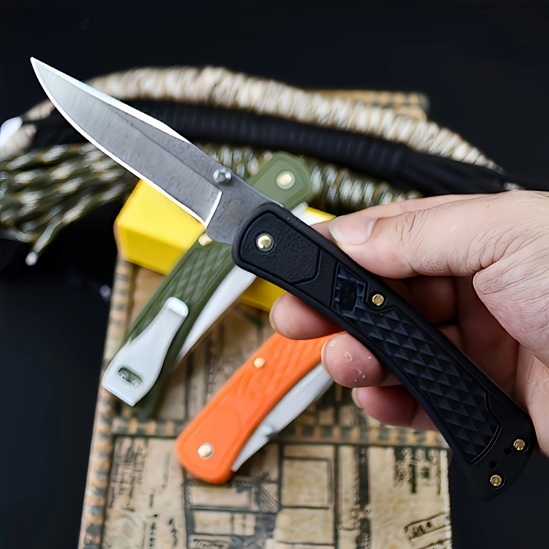 Multi-purpose Knife, 440C Blade Hunting EDC Folding Knife,  Camping Barbecue Survival Portable Knife, Sharp Utility Fruit Knife