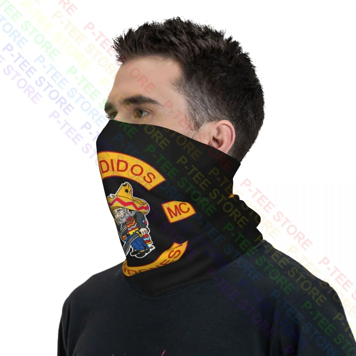 قناع الوجه Bandidos Mc Texas Neck Gaiter Bandana Scarf بسيط للجري وتسلق الجبال #2