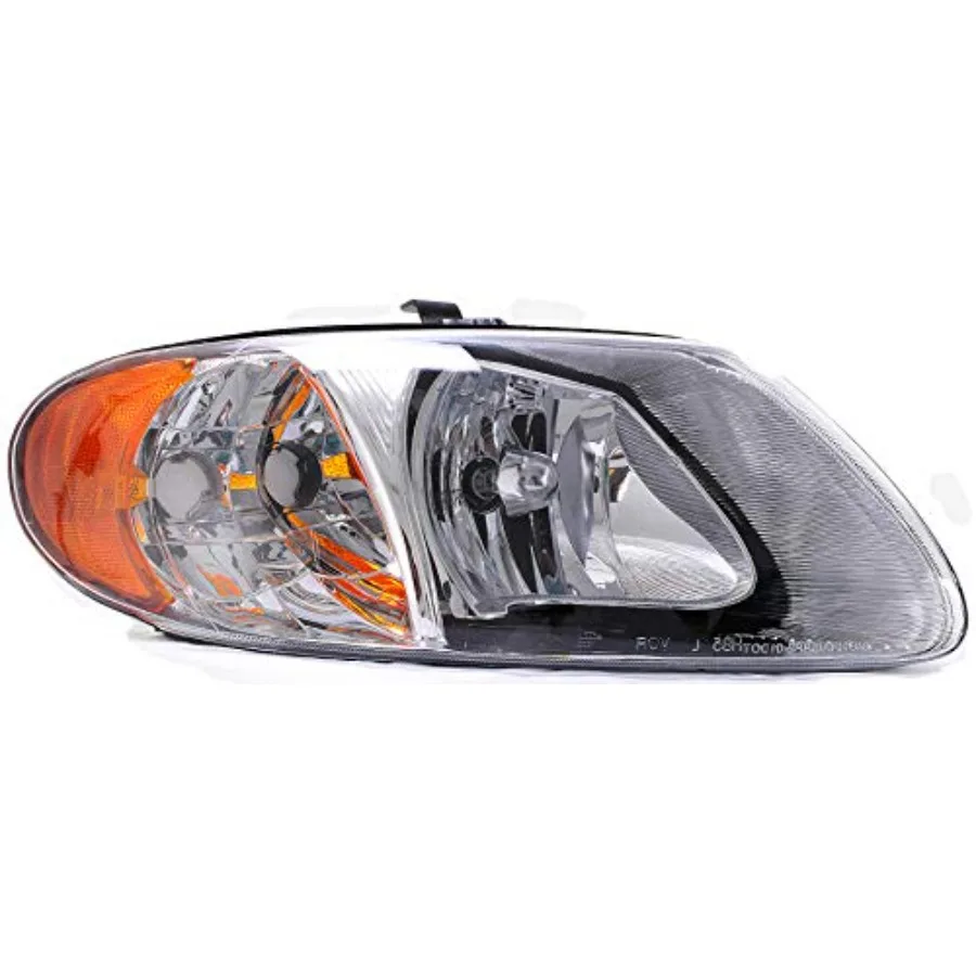 

Passenger Side Headlight Assembly for Chrysler/Dodge Vehicles, Polycarbonate Lens, Black Housing, DOT/SAE Certified