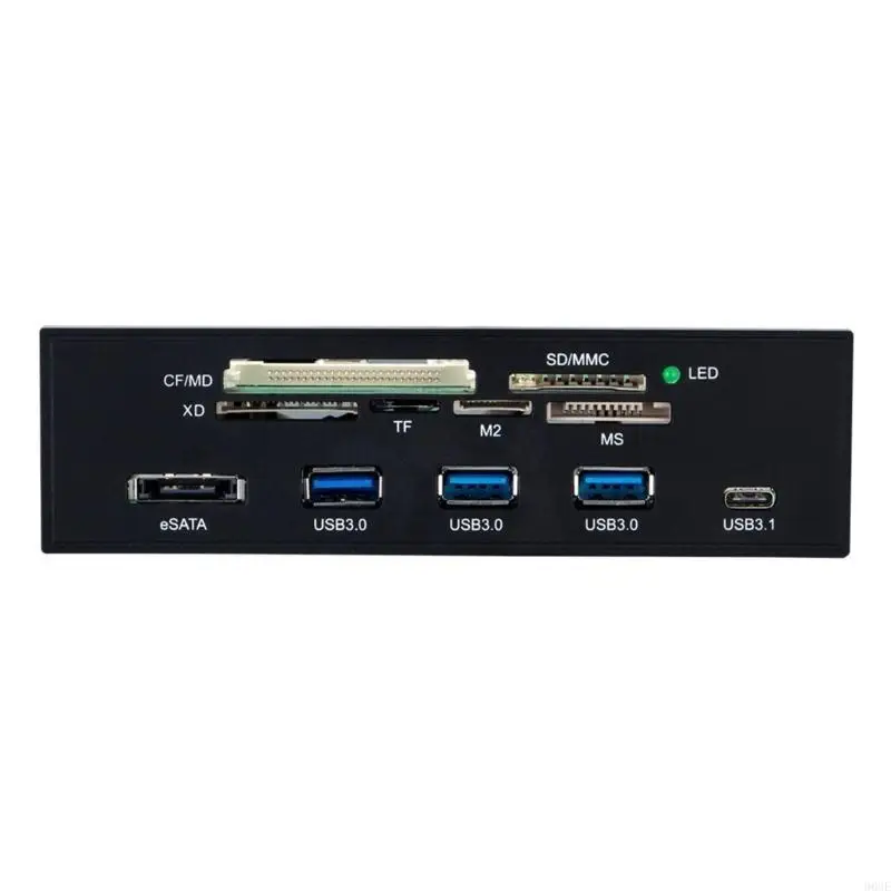 

96GE Built In USB3.0 Card Reader Front Panel with Type C USB3.1 Fast Speed 5Gbps Transfer for Small Memory Cards