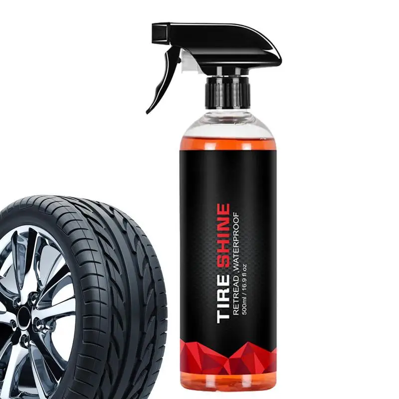 Tire Coating Dressing Creative 500ml Long Lasting Shine Spray Efficient Tires Spray Refurbishing Agent Cleaner Car Accessories