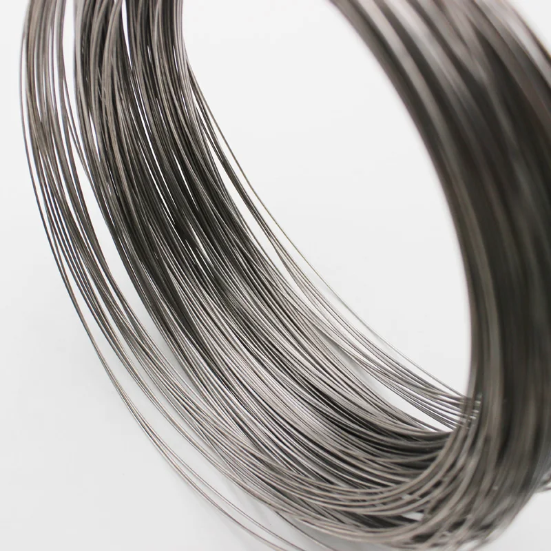 TA2 Pure Coiled Titanium Wire 1‑5M Length Dia 0.2‑6mm Anti‑Oxidation Metal Line Fabrication Replacement Raw Material Parts