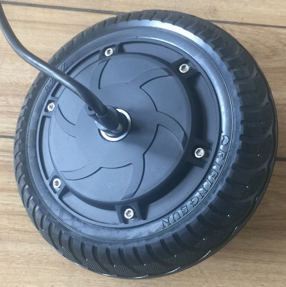 8-inch electric scooter motor brushless wheel hub motor 24-48V wheel brake disc brake electronic brake