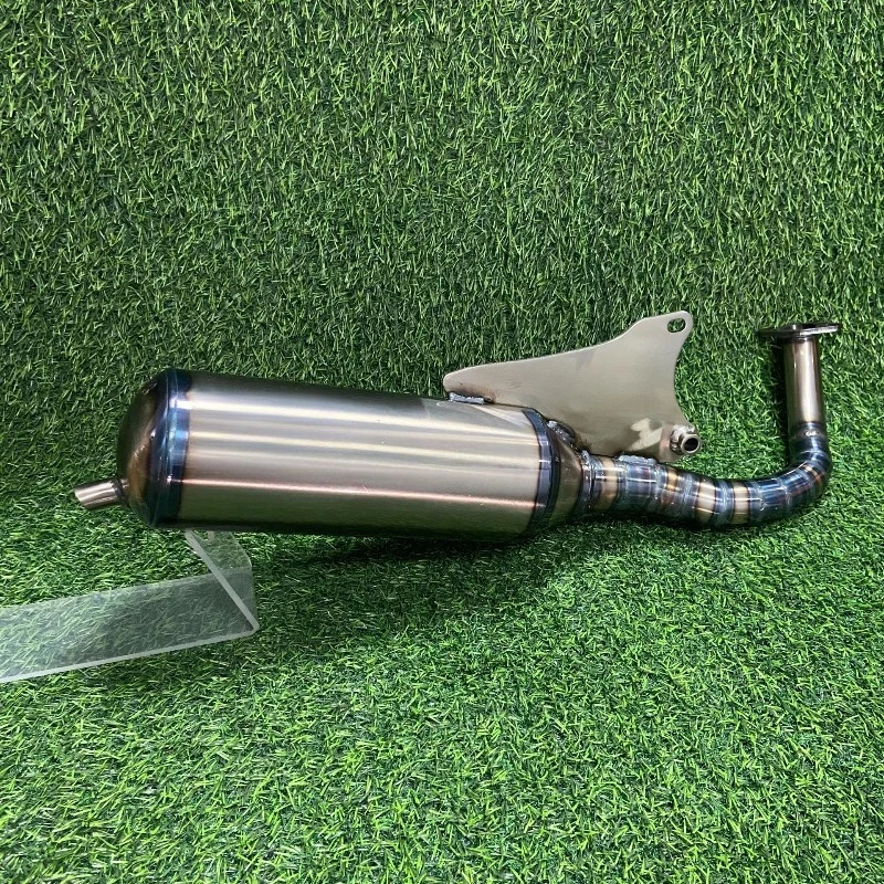 V8 Handmade Racing Exhaust Muffler Pipe for Yamaha JOG50 JOG90 for  Honda Dio50 AF18 AF27 70-90CC 2-Stroke Scooter Performance