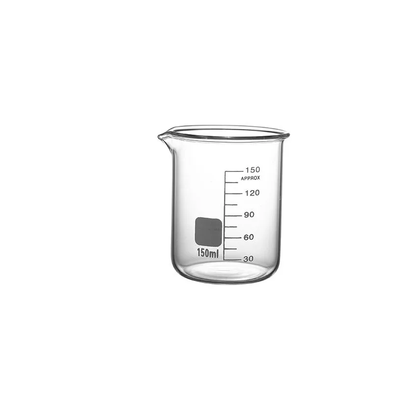 YWDL Hochwertiger Borosilikatglas-Messbecher mit Skala, Laborbecher, Küchen-Backmessbecher 50/100/150/250/500/1000ml