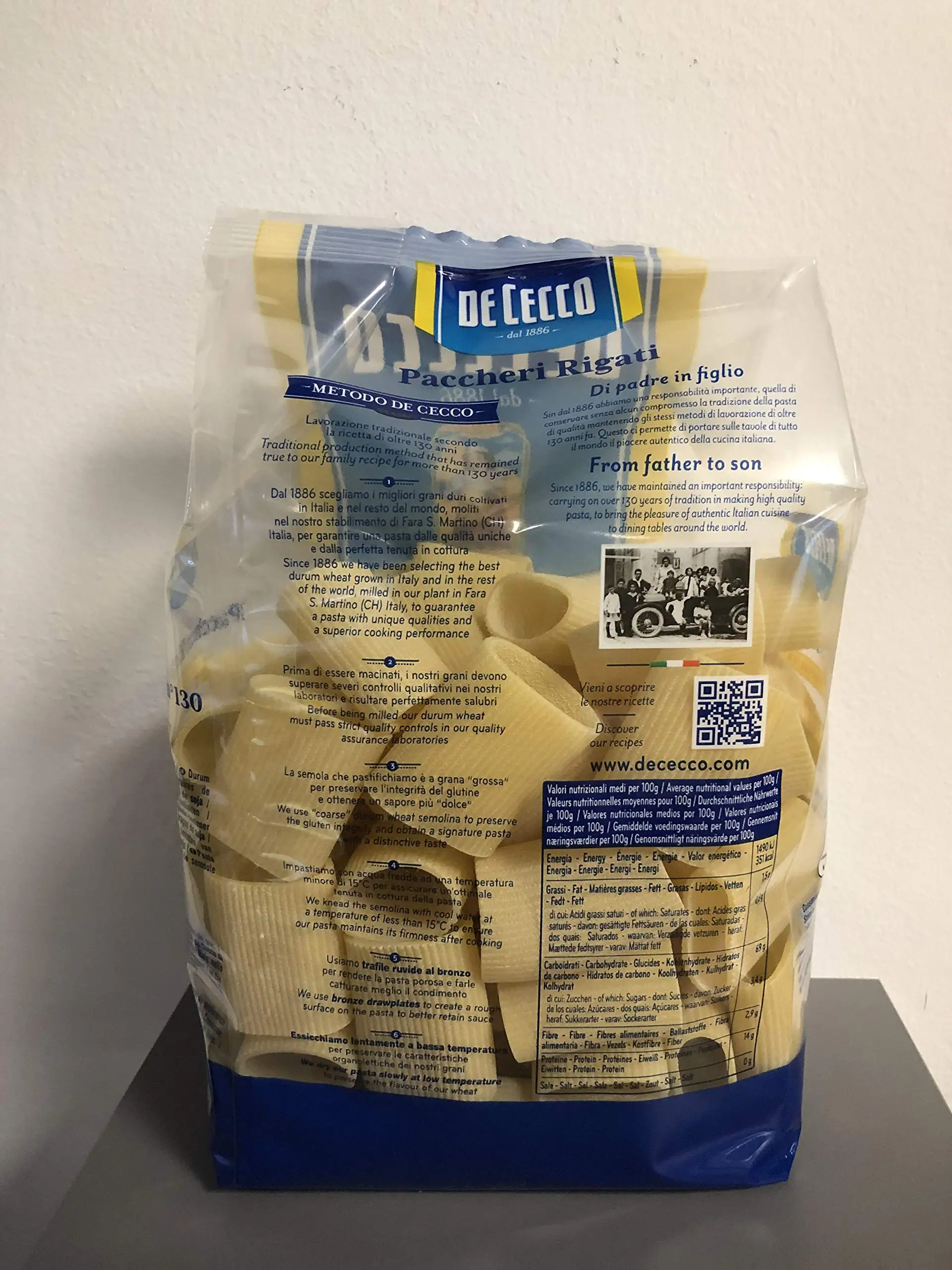 Immagine 3: DE CECCO PACCHERI RIGATI N 130 GR500