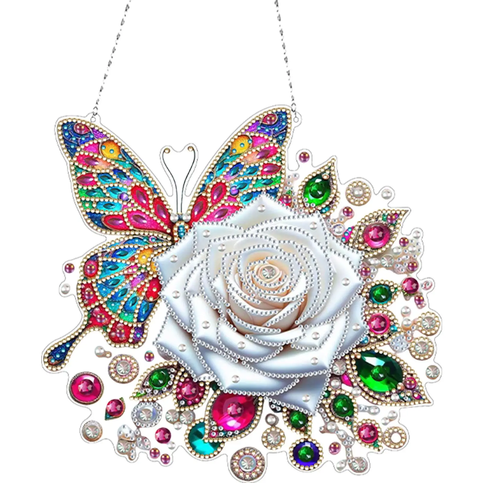 

Акриловые 2D плоские наборы для создания картин из страз в форме бриллиантов, подвески для окон, декор для стен и окон для дома