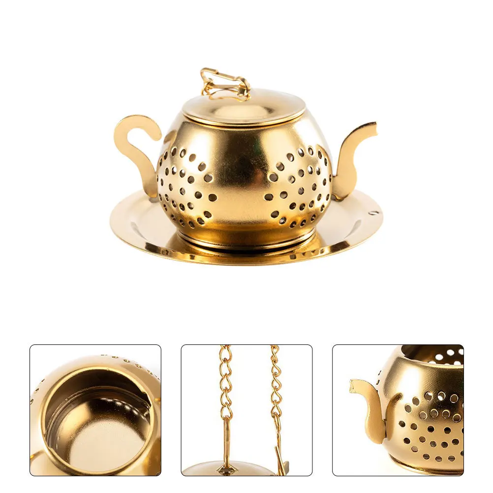 

Stainless Steel Ball Loose Leaf Infuser Fine Mesh Filter Reusable Strainer For Home Office Kitchen Room Brewing Tool
