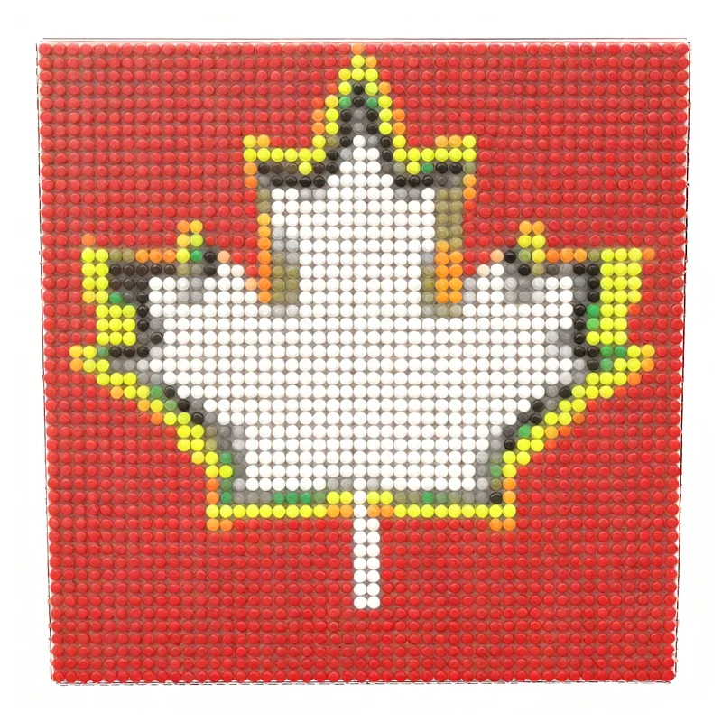Kids Toys Logo - 2305pcs MOC Sculptures Maple Leaf Logo