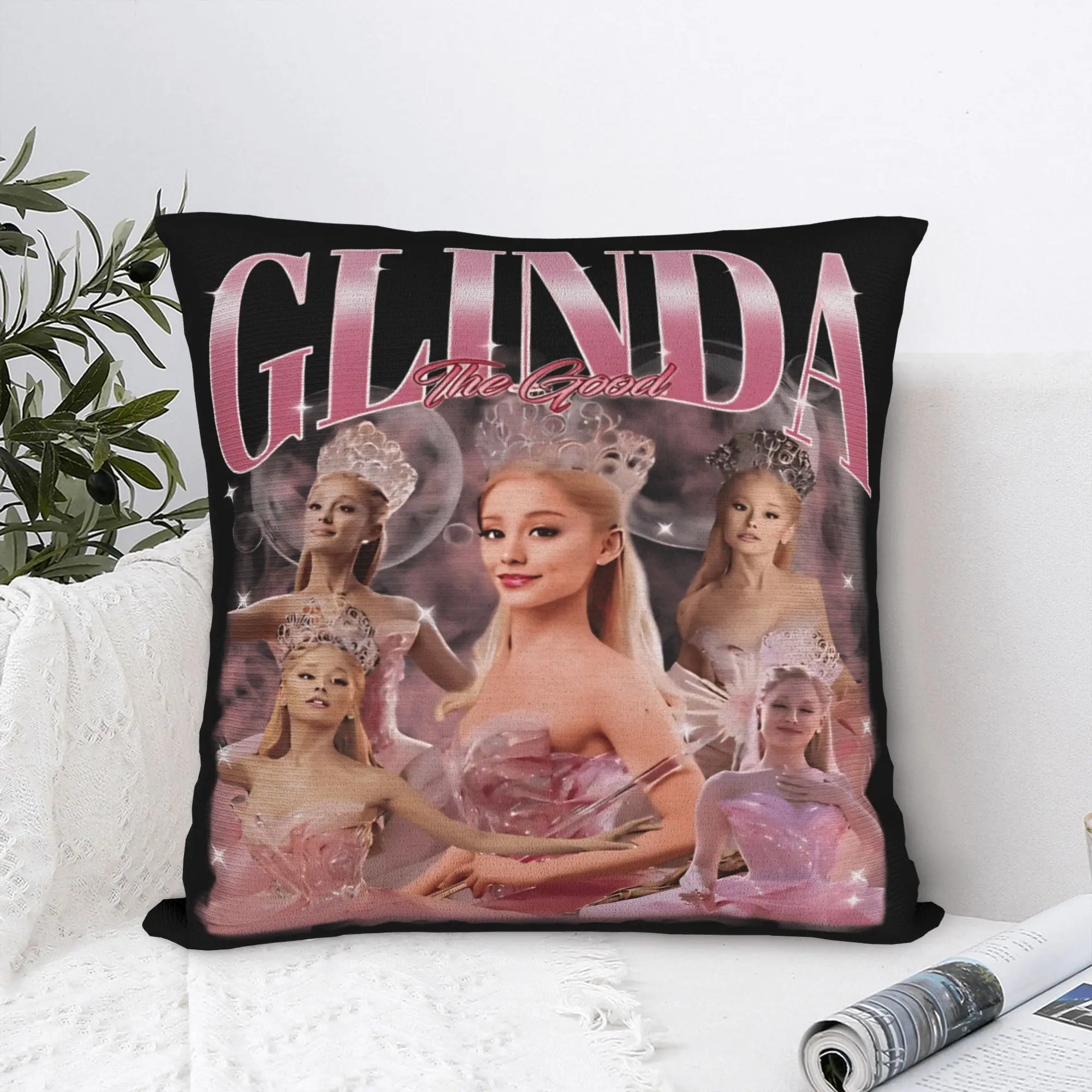 W-Wicked 2 Musical Movie Glinda Pillowcases  Novelty Pillow Case For Chair Sofa Home Decor Graphic Pillow Cover