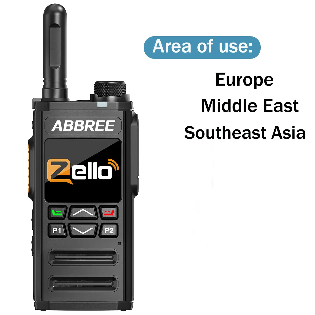 ABBREE GP-268 Netwerk Walkie Talkie Zello Global POC Radio Draadloos Onbeperkte afstand Sim-kaart 4G Android Bluetooth Ham Radio