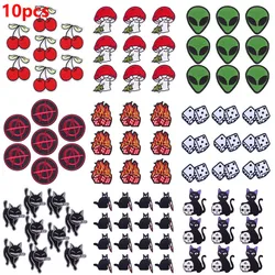 10pcs/lots Anime Patch Iron On Patches For Clothing Thermoadhesive Patches On Clothes DIY Sewing Badges Cartoon Embroidery Patch