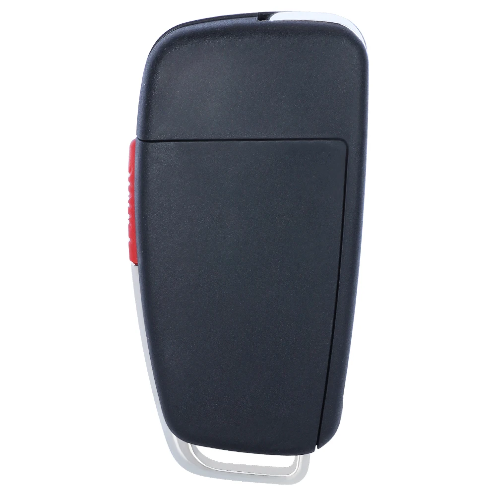 KEYECU para Audi A3 A4 A6 Q5 Q7 Q8 S5 S6 Quattro TT 2006 207 2008 2009 2010 carcasa plegable para llave remota 3B/4B