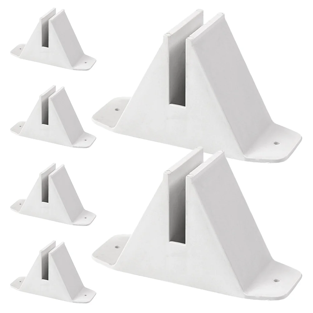

6Pcs Standing Fence Post Base Strong Plastic Triangle Feet for Garden Fence Panel Room Divider Privacy Screen Pet Gate Lawn