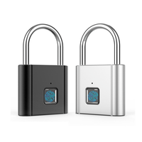 Keyless USB Charging Door Lock Fingerprint Smart Padlock Quickly Unlock Zinc Alloy Metal Self-imaging Chip 10 Fingerprints