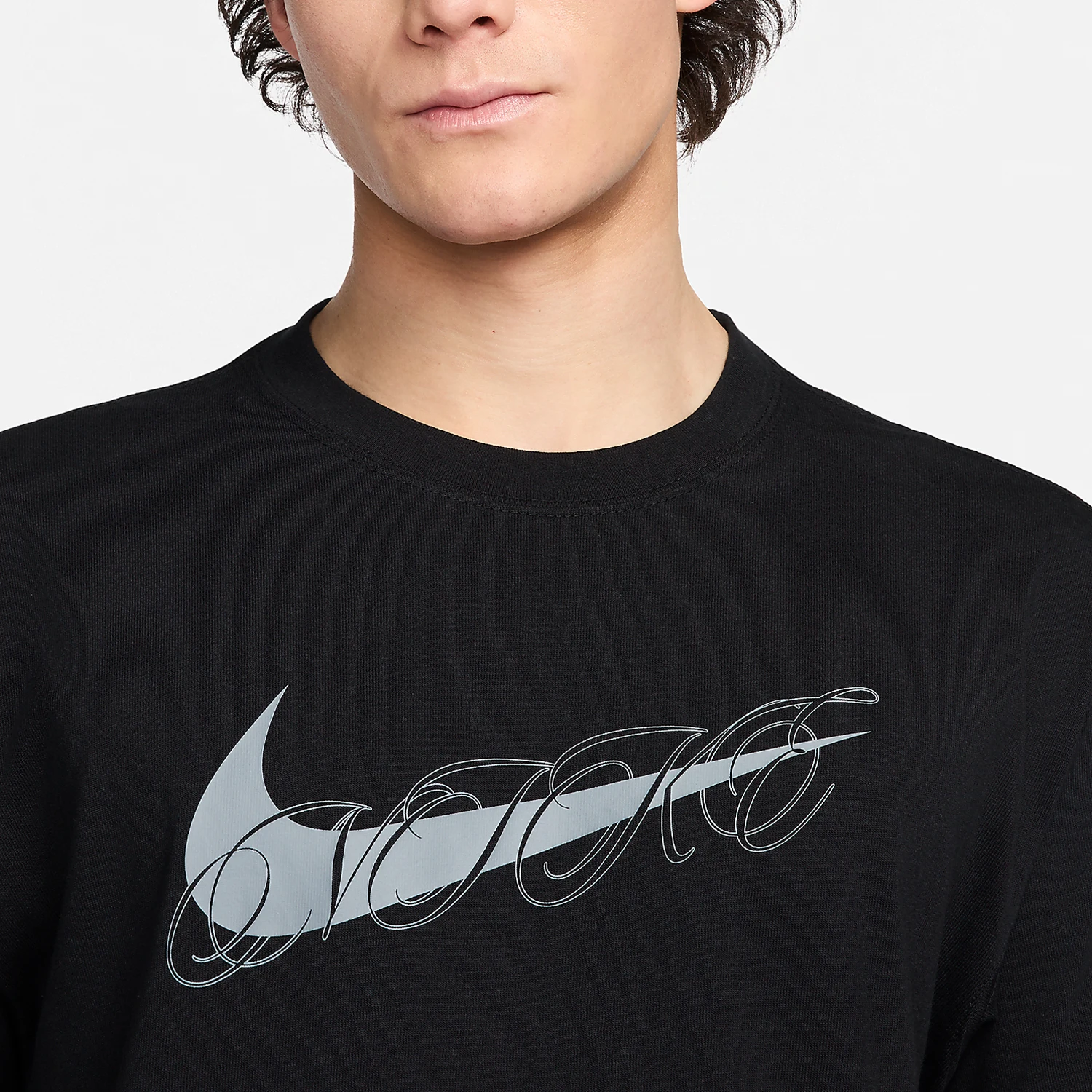 تي شيرت Nike Official 2024 الجديد للرجال فضفاض رياضي كاجوال لكرة السلة FV8399-010