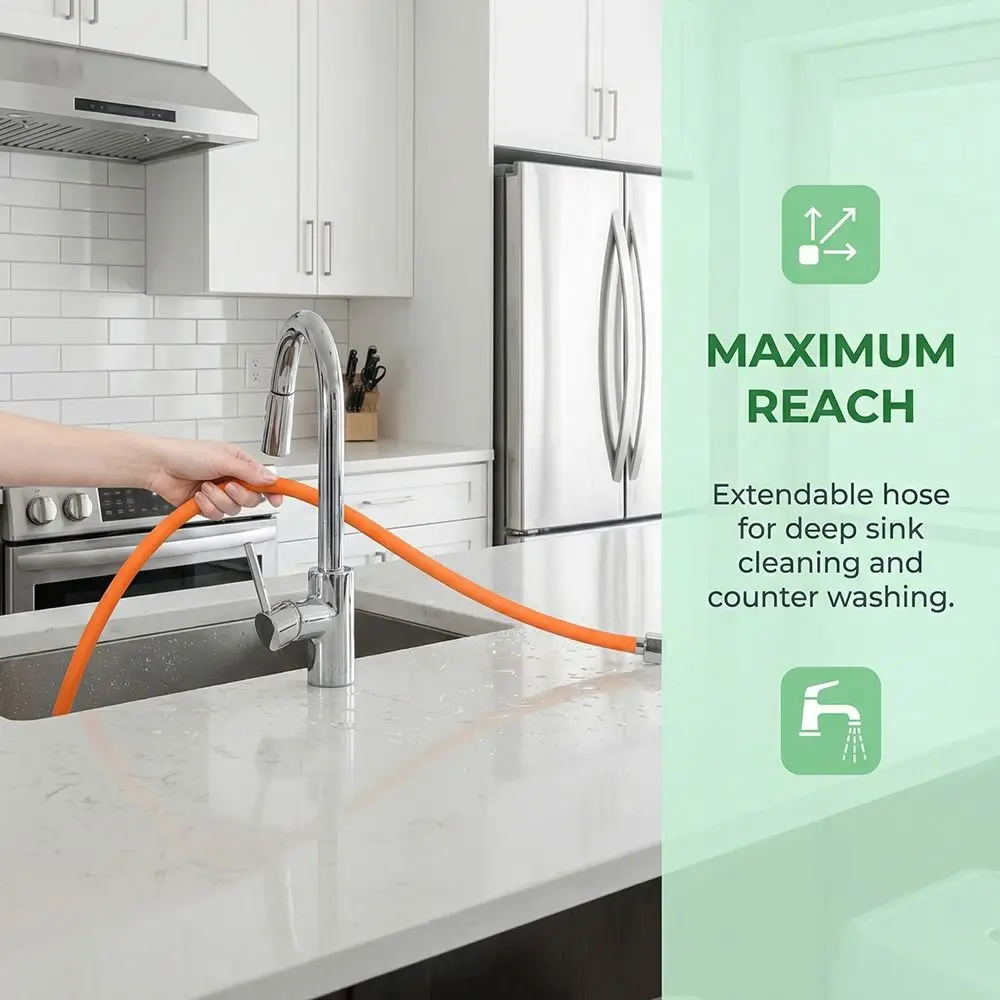 Water Tap Accessories Faucet Extender Pipe Wash Basin 360° Rotating Lengthening Tube Rotatable Free Bending Flexible Hose