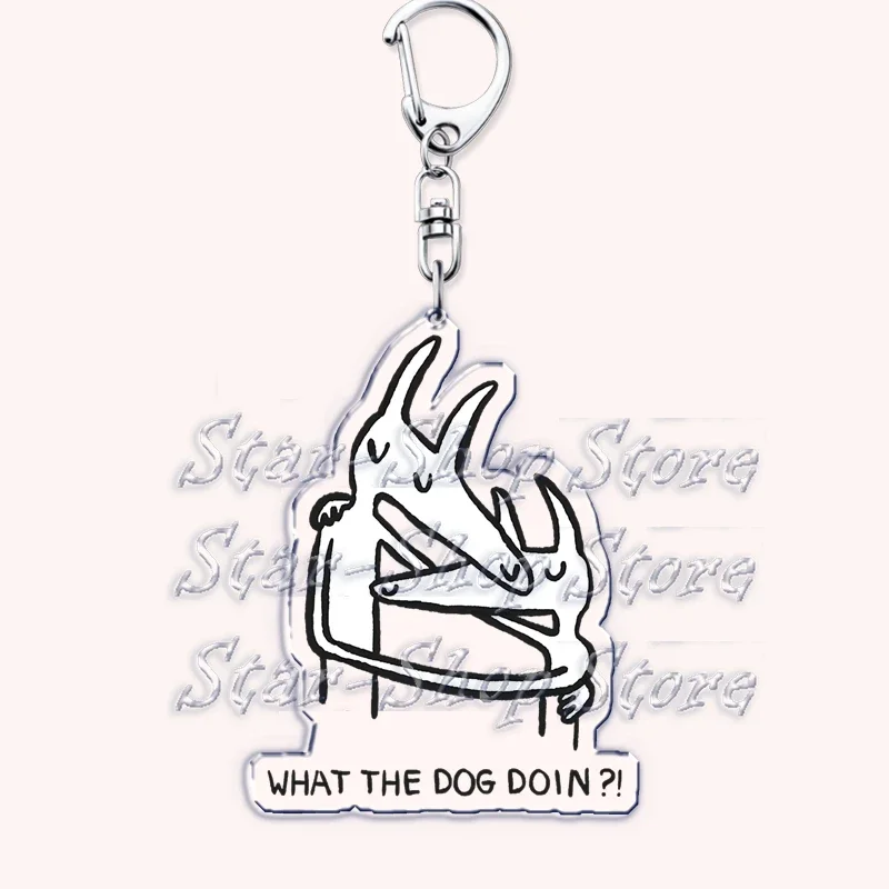 Abstract Skeleton Acrylic Keychains Keyring for Accessories Bag Twin Fantasy Pendant Key Chain Ring Jewelry Fans Friends Gifts