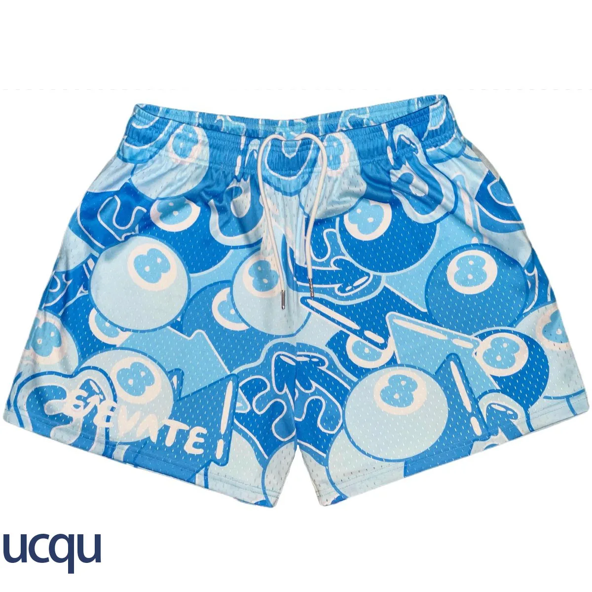 

2025 Hot New Arrive style Blue 8-Ball Elevate Shorts Breathable Training Sports comfort Basketball Loose Casual Beach Shorts
