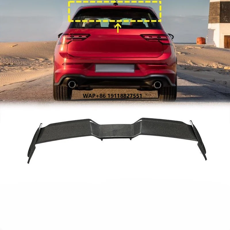 

2021-2022 High Quality Carbon Fiber Car Modified Rear Spoiler Turbulence Suitable for for Golf 8 for Gti/R
