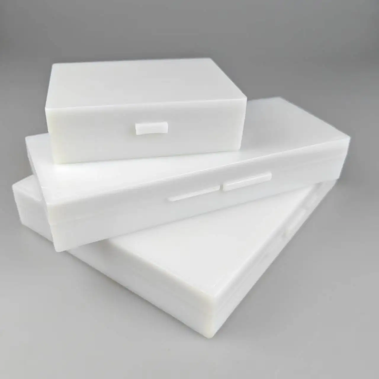 Microscope Slide Storage Box 100 Slots Plastic ABS Case for 100/50 Slides Rectangular Biology Specimen Organizer