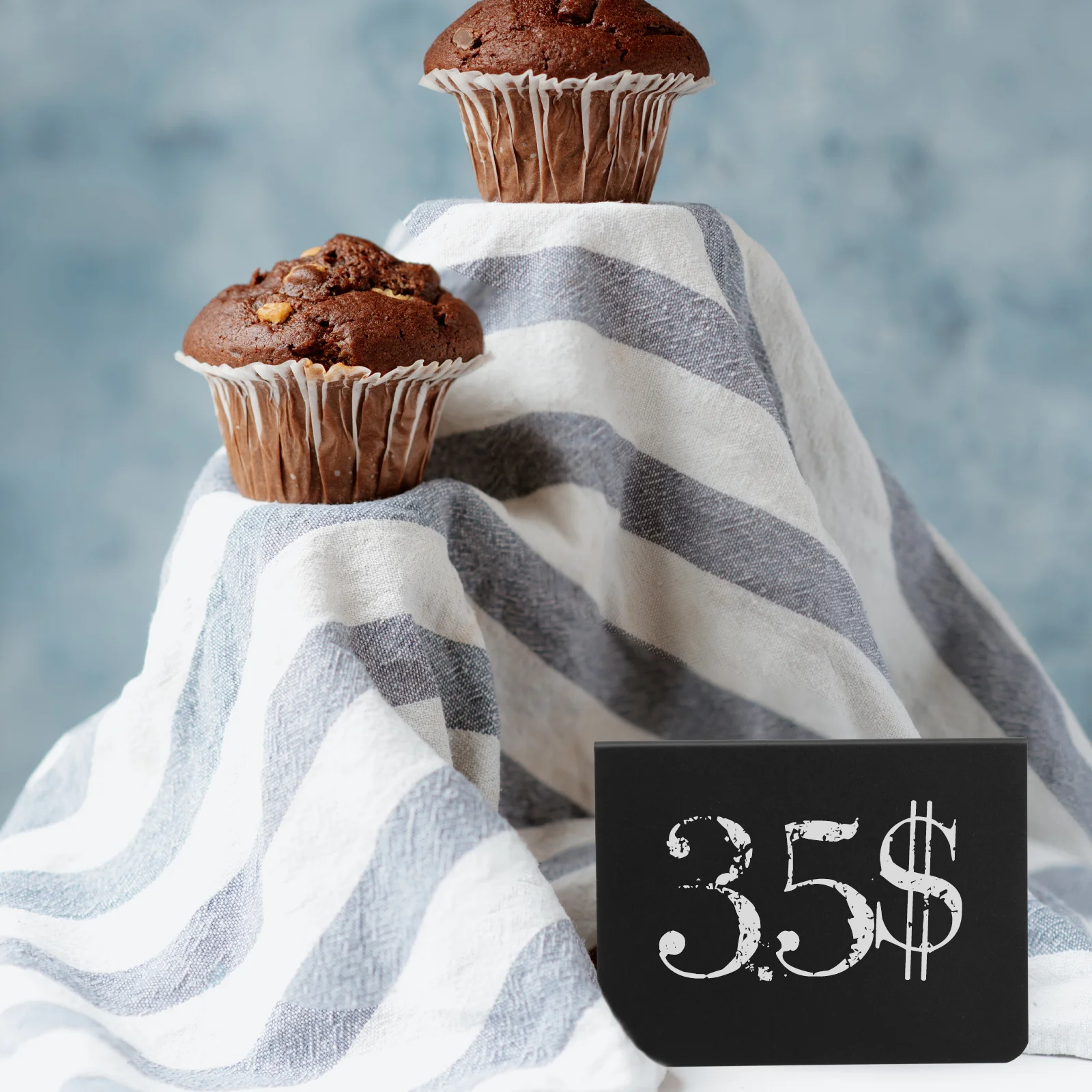 6Pcs Small Chalkboard Message Sign Desktop Display Board Wipeable Writing Surface for Office Home Cafe Decoration