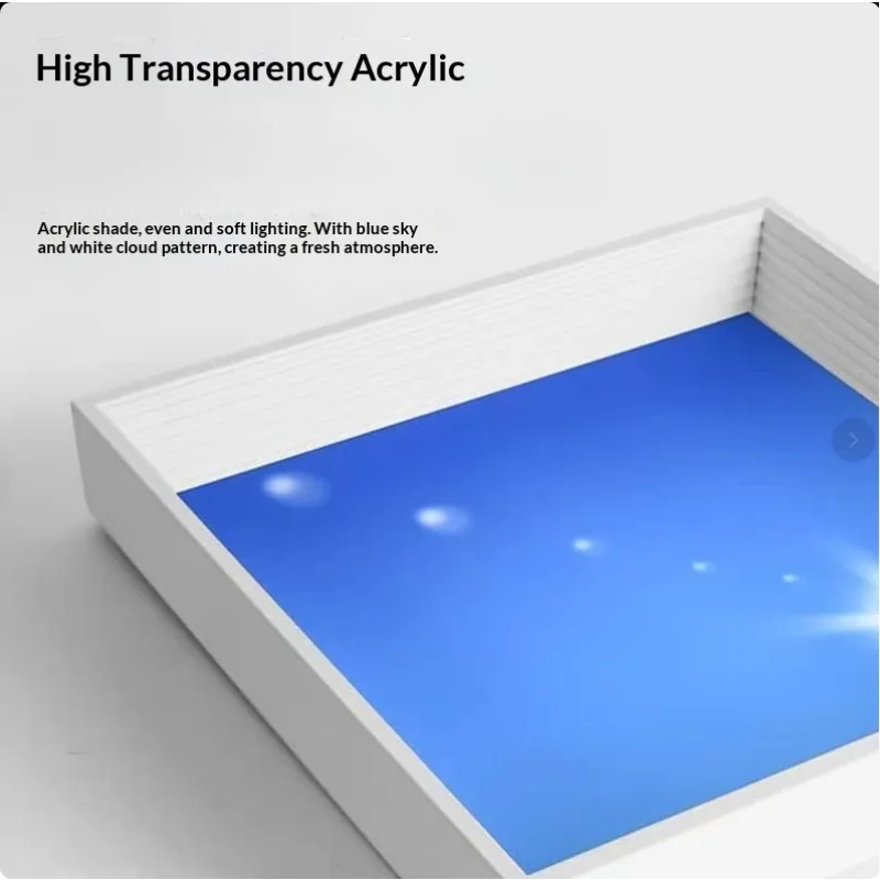 Modern Smart Integrated LED Ceiling Light Sky Blue Clouds Effect Daylight Simulation for Kitchen Home Lighting Room Decor
