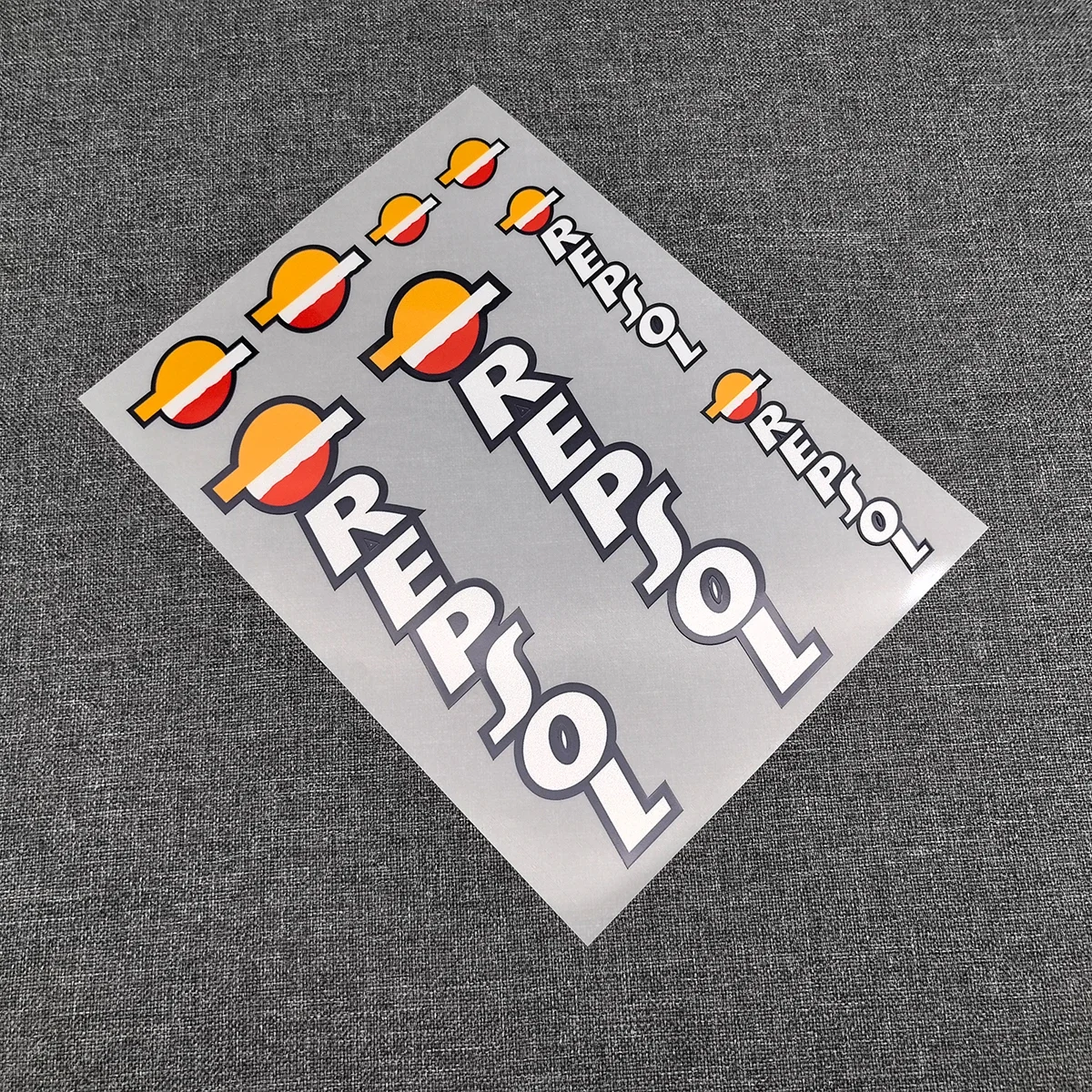 8 Stücke Reflektierende Wasserdichte Repsol Motoröl Motorrad Aufkleber Gabel Aufkleber Set – Detail 3
