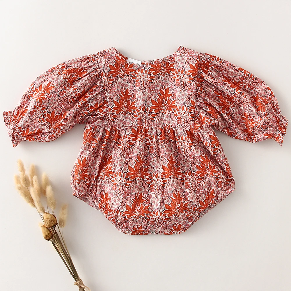 Baby Mädchen Body Long Sleeve Romper Overalls Sommer einteiliges Neue Mode 100% Bio-baumwolle Neugeborenen Baby Mädchen Kleidung 0-24M
