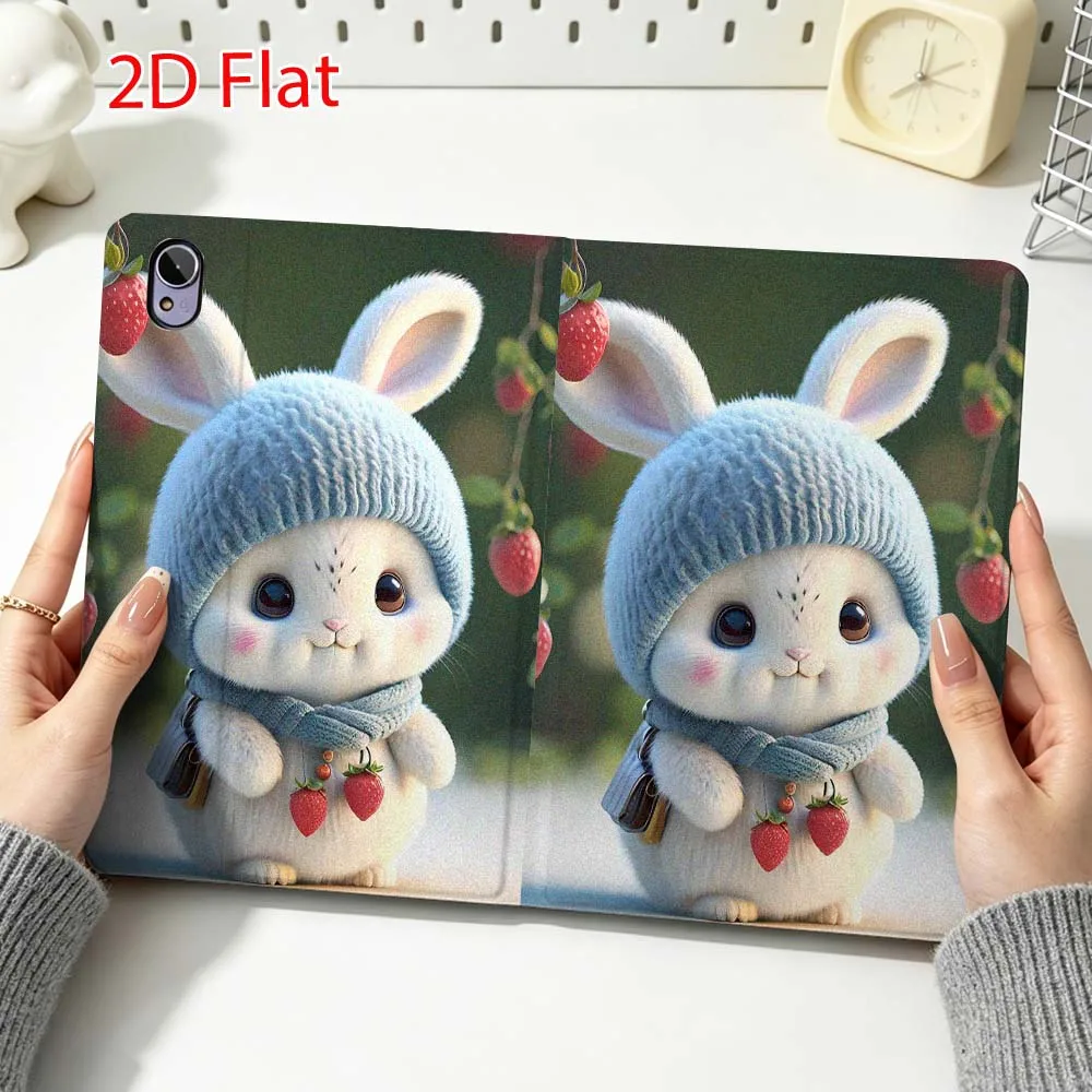 Cartoon Rabbit Overalls Backpack For Huawei MediaPad MatePad Honor Pro V6 9 V8 X9 12 X 13.3 SE 11 11.5 Inch Tablet Case Popular