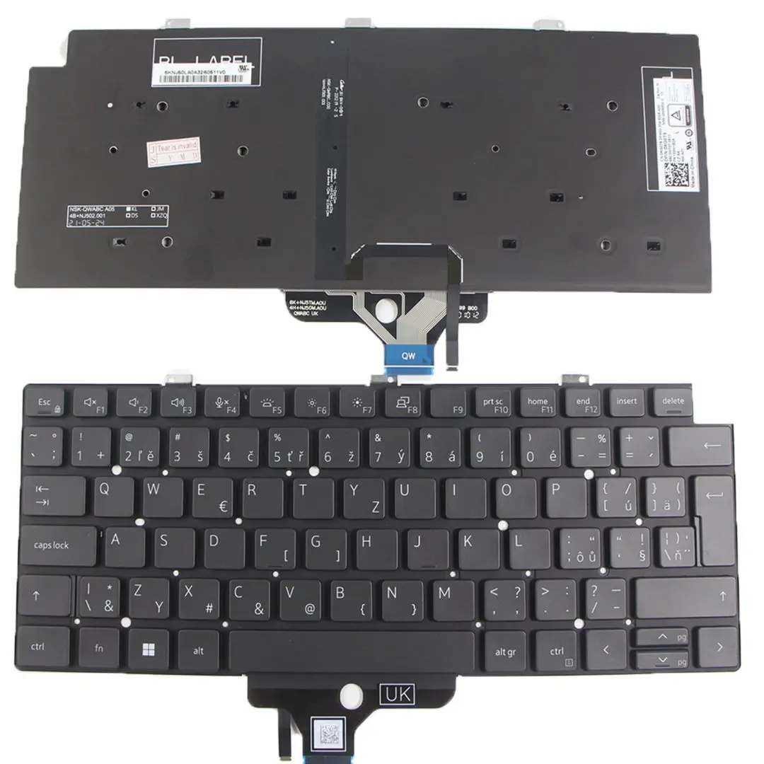 New Arabic Brazil Canadian Czech French Korean UK US Keyboard for DELL Latitude 5450 3450 , Precision 3490 of year 2024 BACKLIT