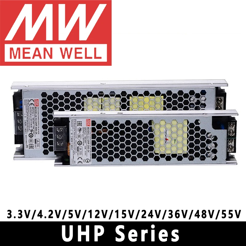 Meanwell Well-série Uhp Led Meanwell Power Fanless Redunda Uhp200 350 500 750 1000 1500 25003.3v 4.2v 5v 12v 15v 24v 36v 48v 55v