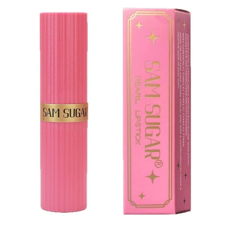 Diamond Pearlescent Lipstick Glitter Shiny Metallic Lipstick Lip Tint Long Lasting Nude Shimmer Shiny Lip Gloss Makeup