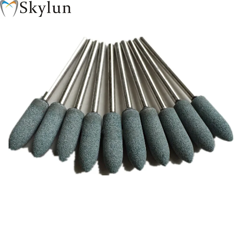 10PCS Dental Grinding Head Denture polishing Head sand gravel grinding jade polishing dentures Grinding Materials SL607