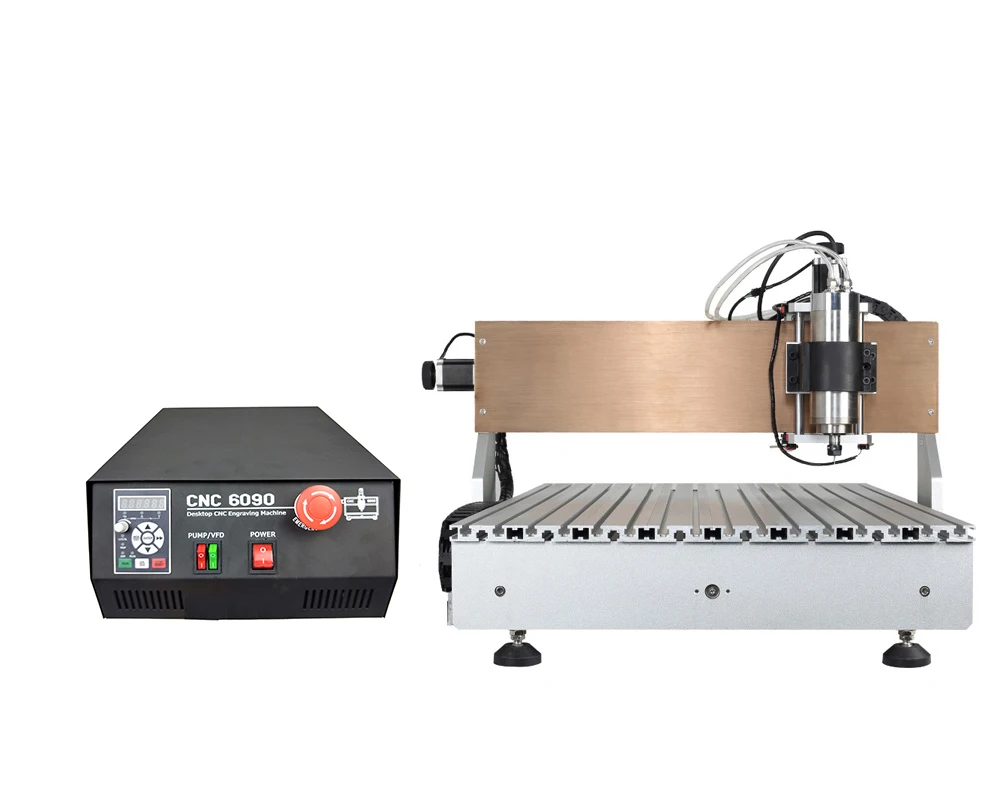 CNC 6090 3axis 1500W USB Water Cooling  Cutting Engraving Machine Router for Metal Stone PCB