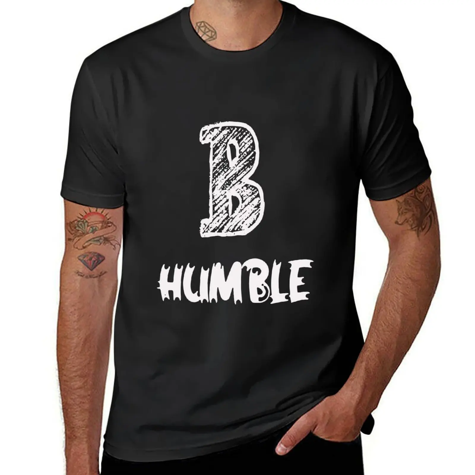 

be humble T-Shirt quick drying Short sleeve tee men clothings