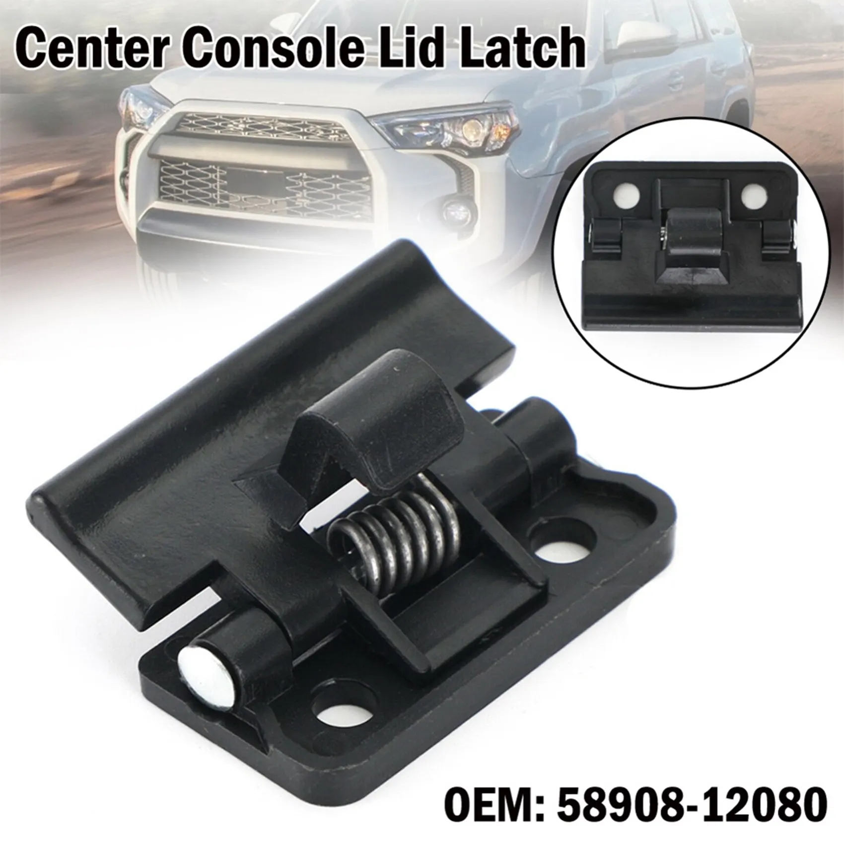 1Pcs 58908-12080 Center Console Armrest Lid Latch for Toyota Yaris 4Runner Rav4 Le Xle 5890812080 Armrest Box Clip